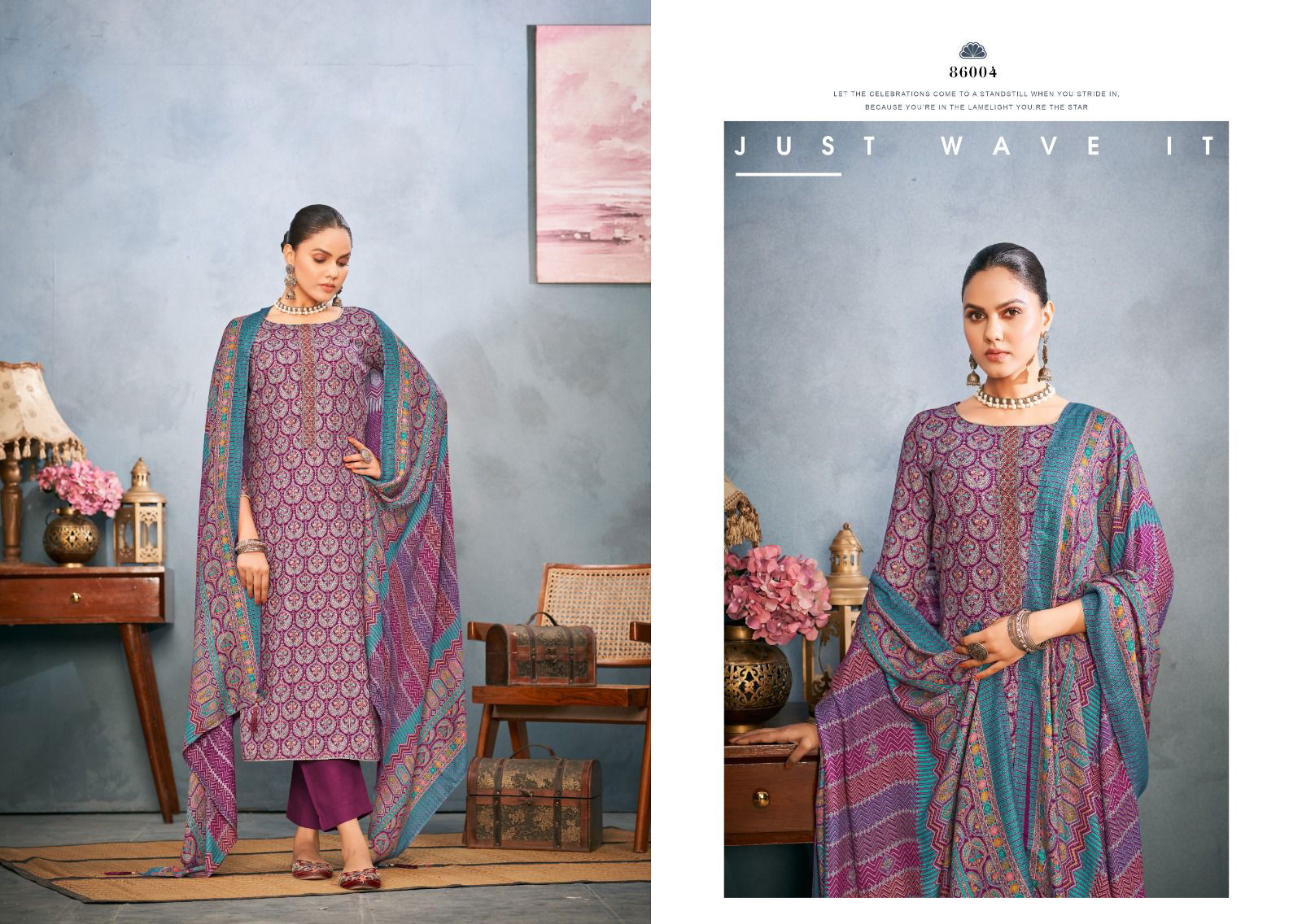 Adaah Vol 2 By Nishant Designer Viscose Pashmina Dress Material Wholesale Market in Surat
